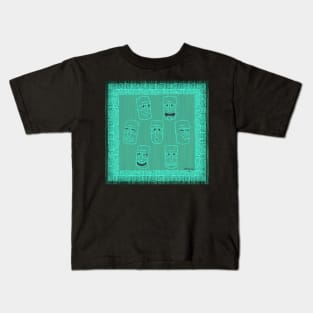 Tiki Time - Aqua Version! Kids T-Shirt